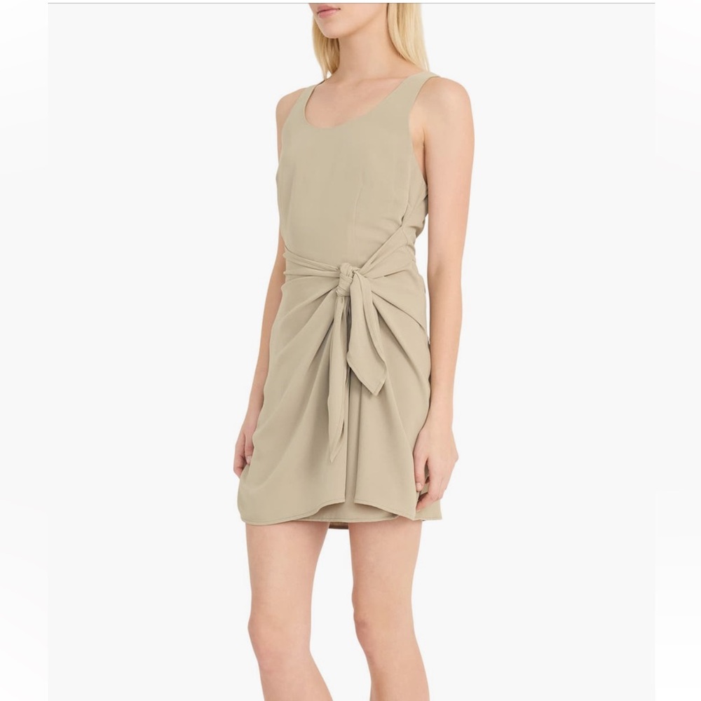 NWT Donna Morgan Beige Sleeveless Dress size 12 - Picture 2 of 8